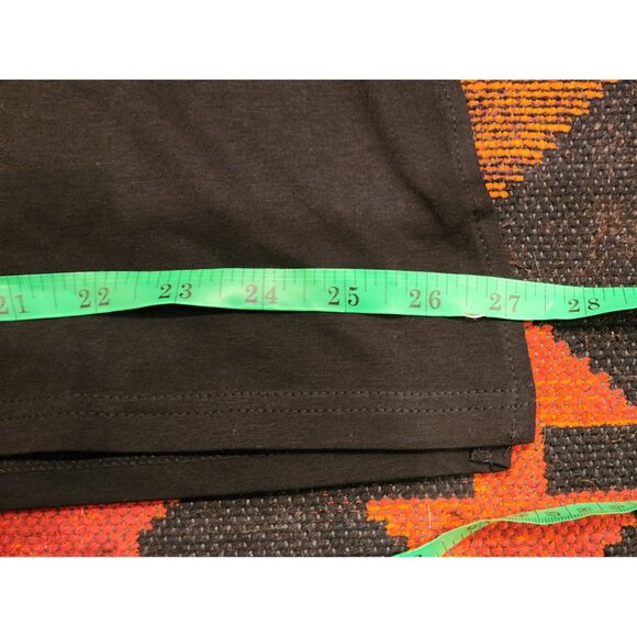 NEW Short-Sleeve Black V-Neck T-Shirt XXL Polyester Blend Stretchy Fabric - Picture 13 of 16